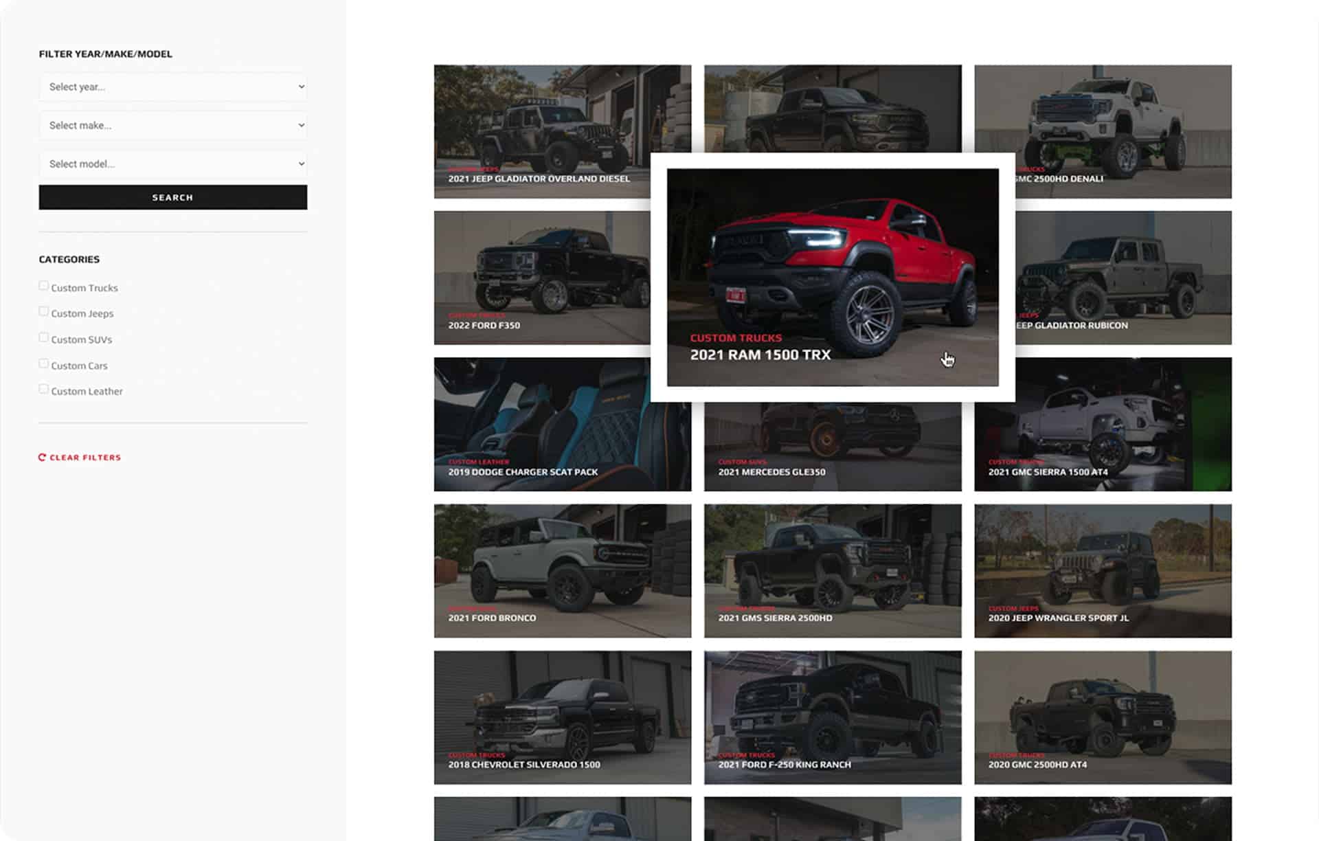 dynamic vehicle gallery